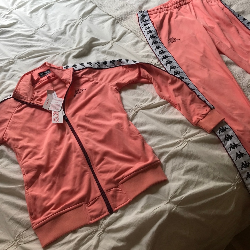 Kappa Track suit hot pink NWT